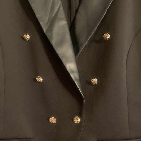 Black Double-Breasted Blazer - Picture 3 of 6